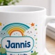 Tasse »Jannis Kleine Schritte. Großes Abenteuer.«