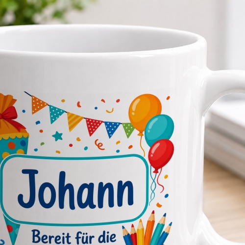 Tasse »Johann Bereit für die 1. Klasse«