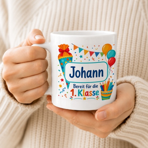 Tasse »Johann Bereit für die 1. Klasse«