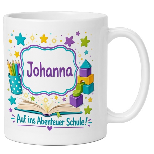 Tasse »Johanna Auf ins Abenteuer Schule!«