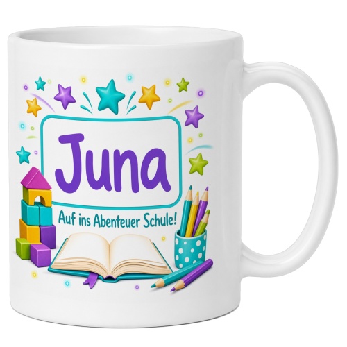 Tasse »Juna Auf ins Abenteuer Schule!«