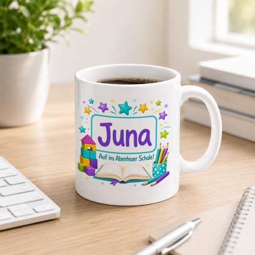 Tasse »Juna Auf ins Abenteuer Schule!«