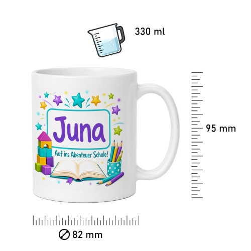 Tasse »Juna Auf ins Abenteuer Schule!«
