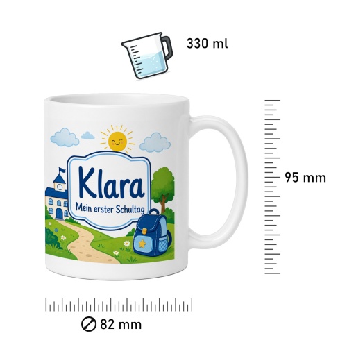 Tasse »Klara Mein erster Schultag«