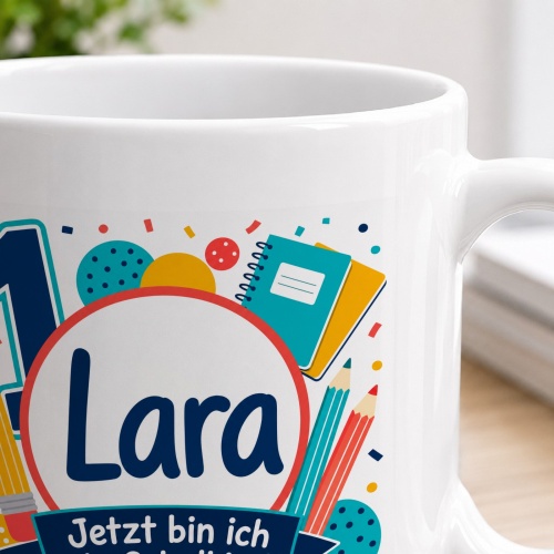 Tasse »Lara Jetzt bin ich ein Schulkind!«