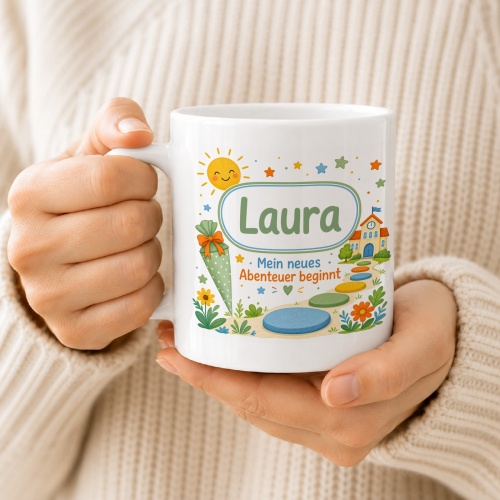 Tasse »Laura Mein neues Abenteuer beginnt«