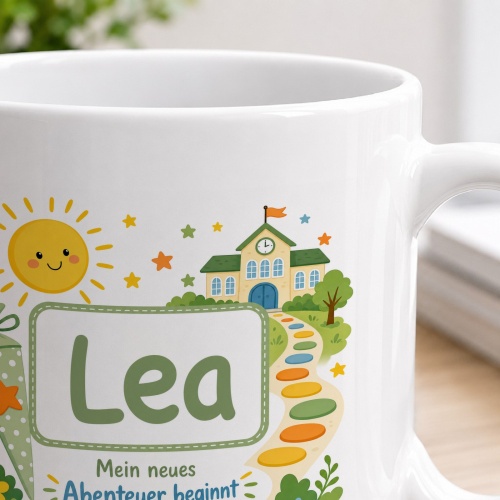 Tasse »Lea Mein neues Abenteuer beginnt«