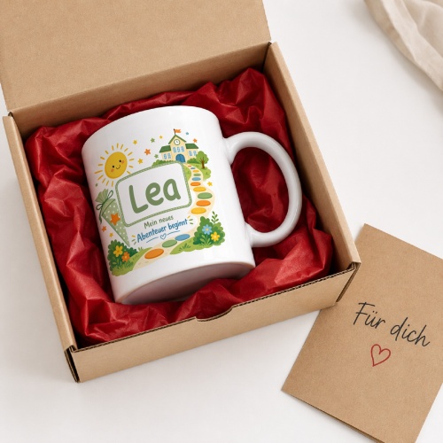 Tasse »Lea Mein neues Abenteuer beginnt«