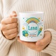 Tasse »Lena Kleine Schritte. Großes Abenteuer.«