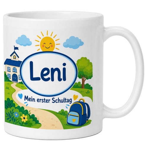 Tasse »Leni Mein erster Schultag«