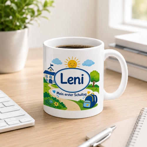 Tasse »Leni Mein erster Schultag«