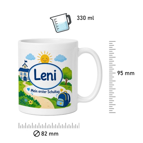 Tasse »Leni Mein erster Schultag«