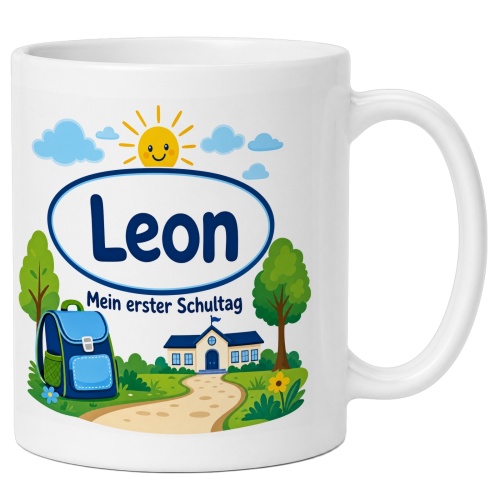Tasse »Leon Mein erster Schultag«