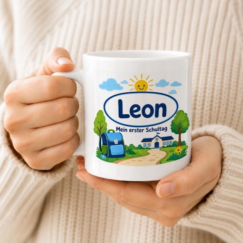 Tasse »Leon Mein erster Schultag«