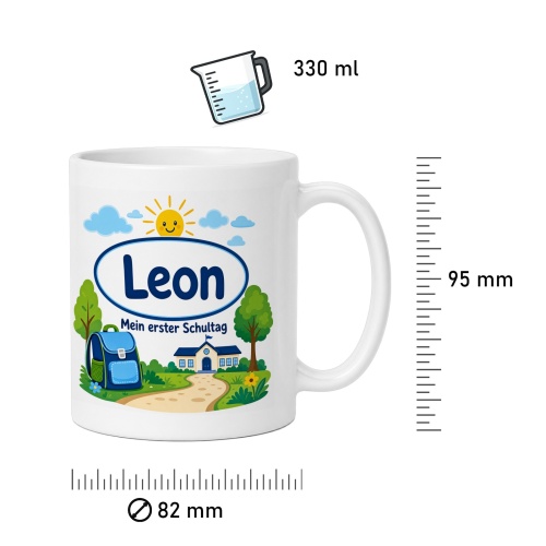 Tasse »Leon Mein erster Schultag«