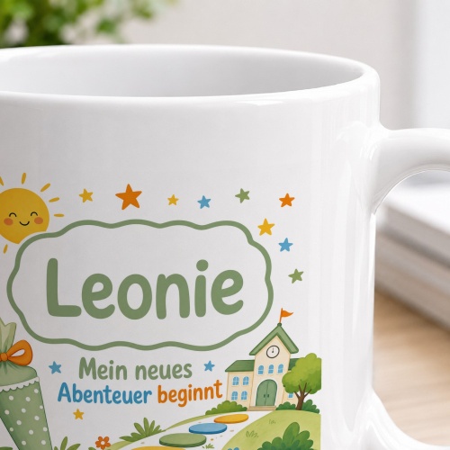 Tasse »Leonie Mein neues Abenteuer beginnt«