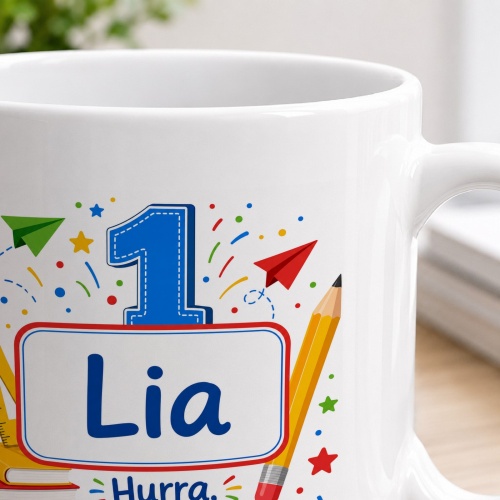 Tasse »Lia Hurra, ich bin ein Schulkind!«
