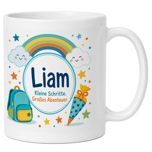 Tasse »Liam Kleine Schritte. Großes...
