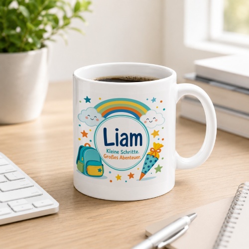 Tasse »Liam Kleine Schritte. Großes...