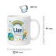 Tasse »Liam Kleine Schritte. Großes Abenteuer.«