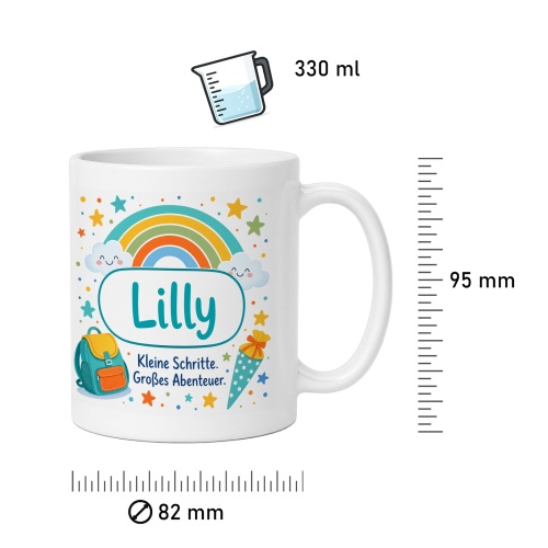 Tasse »Lilly Kleine Schritte. Großes Abenteuer.«