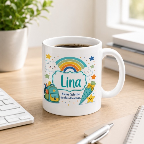Tasse »Lina Kleine Schritte. Großes...