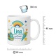Tasse »Lina Kleine Schritte. Großes Abenteuer.«