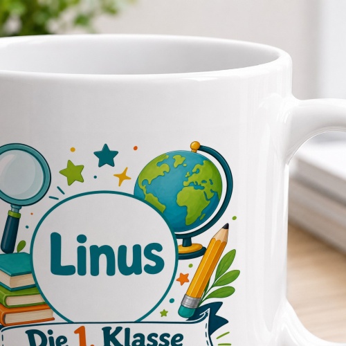 Tasse »Linus Die 1. Klasse kann kommen!«
