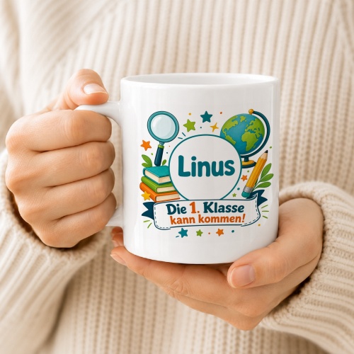 Tasse »Linus Die 1. Klasse kann kommen!«