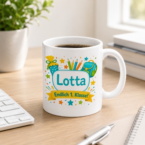 Tasse »Lotta Endlich 1. Klasse!«