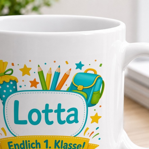 Tasse »Lotta Endlich 1. Klasse!«