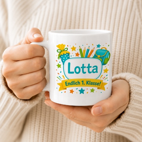 Tasse »Lotta Endlich 1. Klasse!«