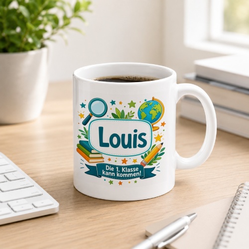 Tasse »Louis Die 1. Klasse kann kommen!«