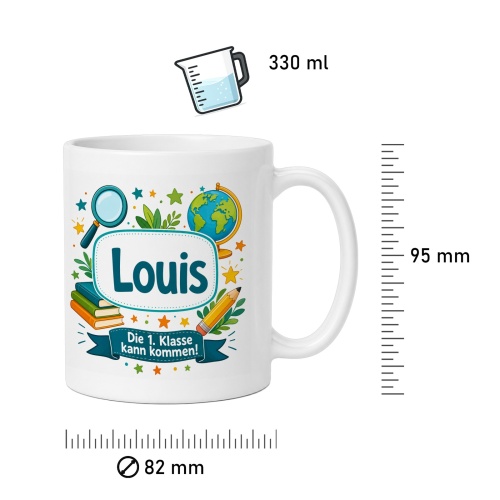 Tasse »Louis Die 1. Klasse kann kommen!«