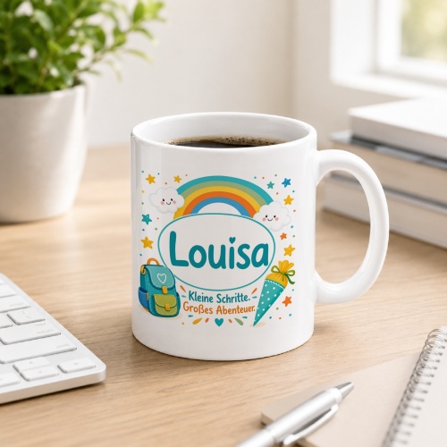 Tasse »Louisa Kleine Schritte. Großes...