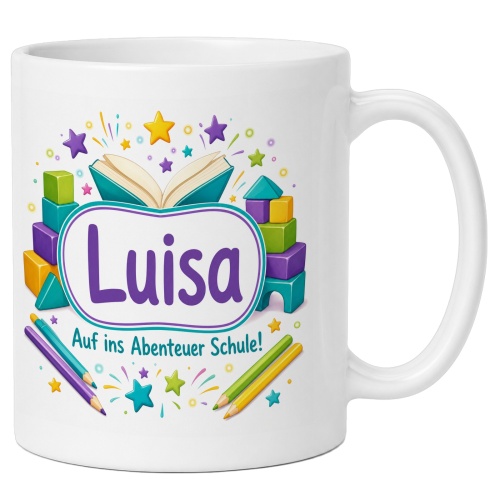 Tasse »Luisa Auf ins Abenteuer Schule!«