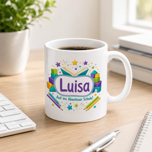 Tasse »Luisa Auf ins Abenteuer Schule!«