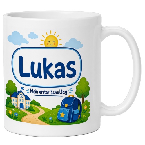 Tasse »Lukas Mein erster Schultag«