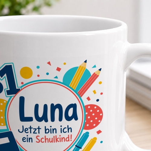 Tasse »Luna Jetzt bin ich ein Schulkind!«