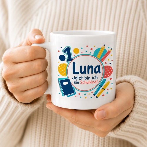 Tasse »Luna Jetzt bin ich ein Schulkind!«