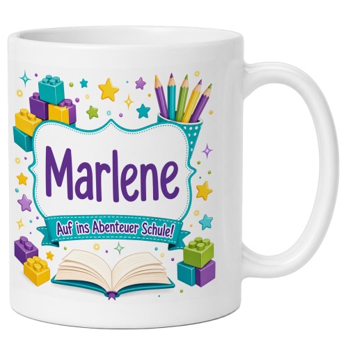 Tasse »Marlene Auf ins Abenteuer Schule!«