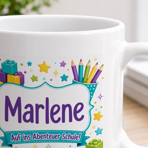 Tasse »Marlene Auf ins Abenteuer Schule!«