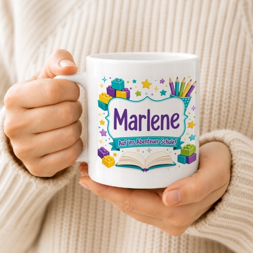 Tasse »Marlene Auf ins Abenteuer Schule!«