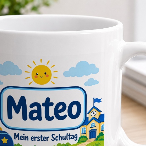 Tasse »Mateo Mein erster Schultag«