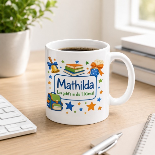 Tasse »Mathilda Los gehts in die 1. Klasse!«