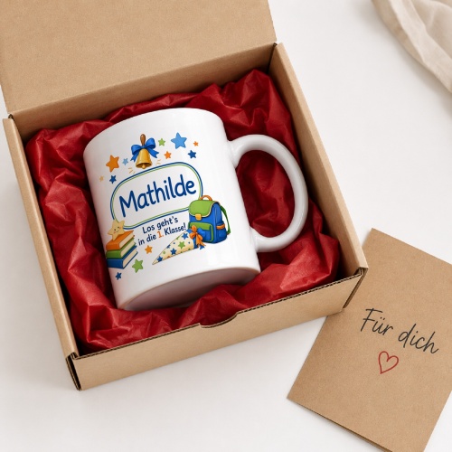 Tasse »Mathilde Los geht’s in die 1. Klasse!«