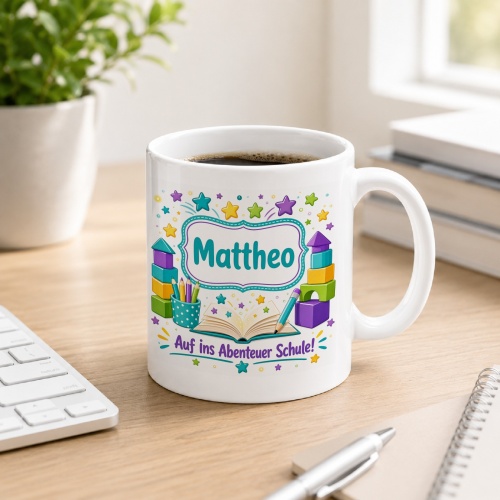 Tasse »Matteo Auf ins Abenteuer Schule!«
