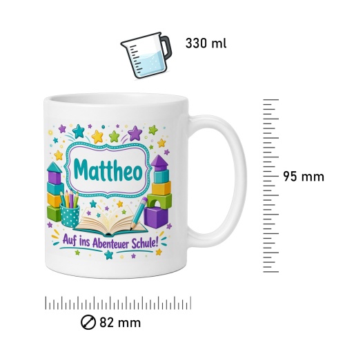 Tasse »Matteo Auf ins Abenteuer Schule!«