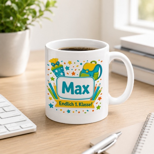 Tasse »Max Endlich 1. Klasse!«