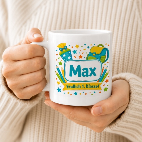 Tasse »Max Endlich 1. Klasse!«